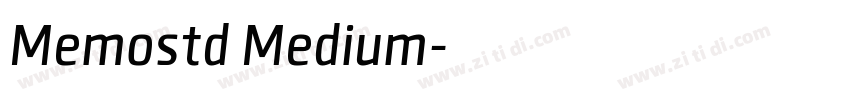 Memostd Medium字体转换